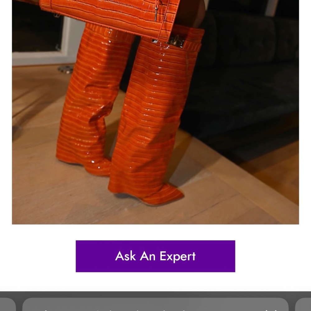 Orange boots